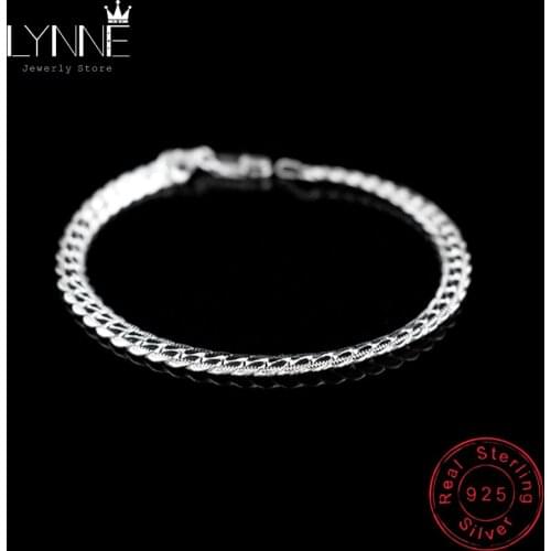 New 925 Sterling Silver Fashion Punk Snake Chain Bracelet Silver Gold 5.5mm Unisex Men Women Link Chain Bracelets Jewelry Gift