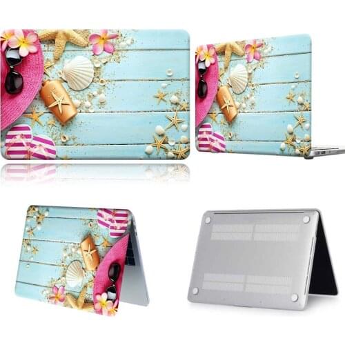 For Apple Macbook 12/Pro 13 A2251 A2289/Pro 13 A2338 Sea Blue Board Laptop Case For Funda Macbook Air 13 A2337/Pro 15 16/Air 11