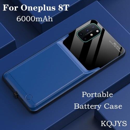 KQJYS 6000mAh Battery Case For Oneplus 8T Battery Charger Case External Power Bank Charging Power Case For Oneplus 8T