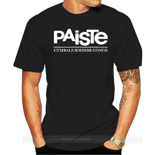 Paiste Cymbals Logo T-Shirt S M L XL 2XL 3XL cotton tshirt men summer fashion t-shirt euro size