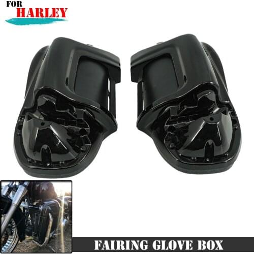 Motorcyce Lower Vented Leg Fairing Glove Box Hardware Warmer For Touring Electra Glide Road King Street Glide Ultra FLTR 1983-13