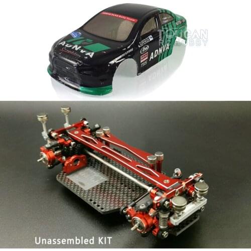 FTRC MINID Racing Drift RC Car Model KIT Body Shell Chassis Upgraded Parts For DIY Lancer EVO 1/28 Vehicle Toy THZH1067-SMT5