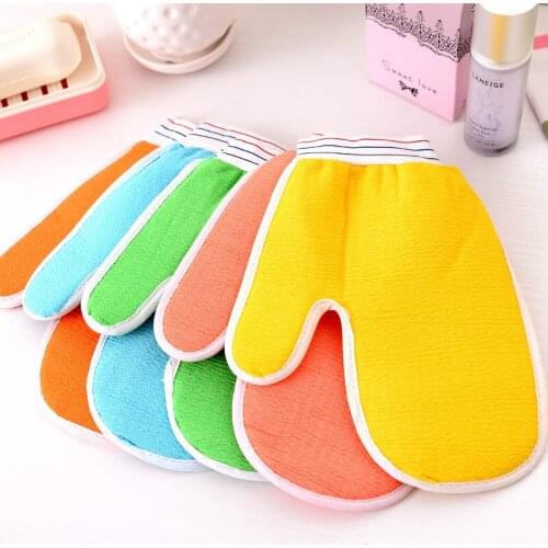 1PC Bath Glove Shower Exfoliating Back Scrub Exfoliating Skid Sponge Wash Skin Spa Foam