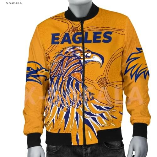 Eels Eagle Skull Tattoo Indigenous 3D Printed Men Women 1 Bomber Jacket Zipper Casual Harajuku Streetwear Tracksuits Thick Coats
