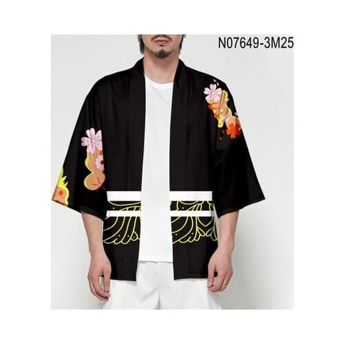 Summer Anime Kimono Demon Slayer Kimetsu no Yaiba new design Japan Kimono Haori Yukata Cosplay Women/Men Summer Casual clothes