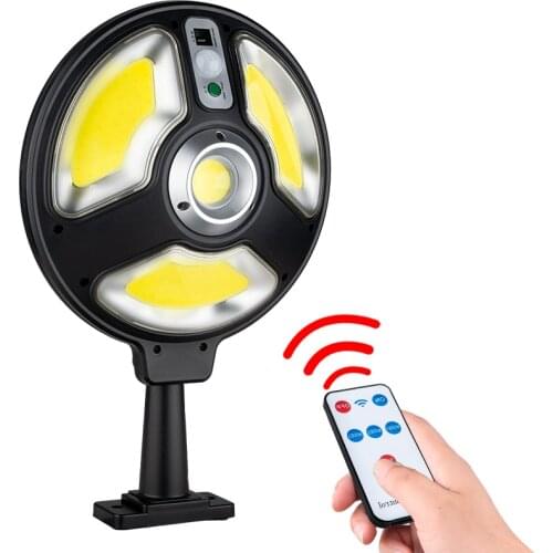 Remote Control Solar Wall Light Street Lamp Motion Sensor Built in Long Battery Life Outdoor Powered Sunlight Waterproof IP65