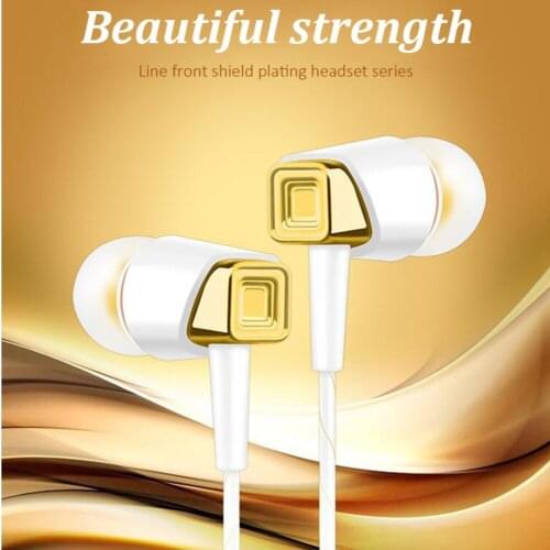 In Ear Earbuds Universal MP3 Sport Earphones With Microphone Wired Line Control Handsfree Headset For Android Smartphone Iphone