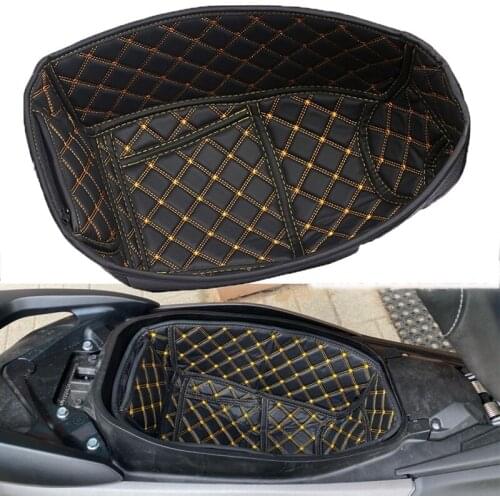 MOtorcycle PU Leather Rear Trunk Cargo Liner Protector Motorcycle Seat Bucket Pad for Yamaha NMAX 155