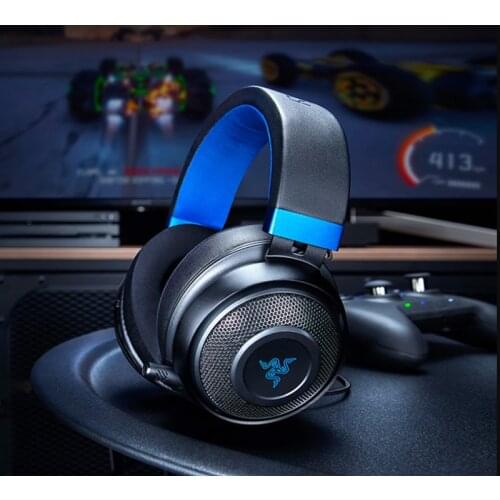Full new Razer KRAKEN Phantom Blue gaming headphone stereo wired music game headset for PC mobile phone