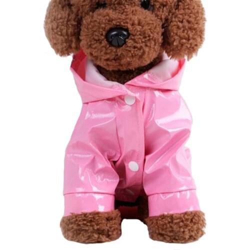 Reflective Puppy Dog Rain Coat Hooded Waterproof Jacket Dogs Soft Breathable Mesh Pet Clothes Pet Cat Dog Raincoat Pet Supplies