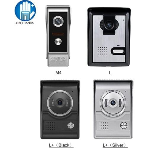 Wired 700TVL Video Doorbell Intercom Call Panel Outdoor Unit with IR Camera Two-way Audio LED Light Vision for Home Apartments