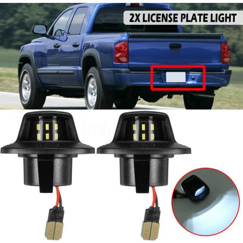 Parts License Plate Light Car Replacement 6000K For Mitsubishi Raider Dodge Dakota