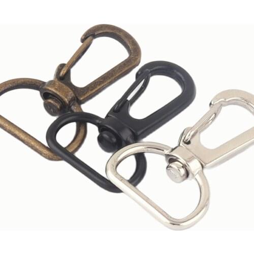 20mm Silver Swivel Clasps Handbag Purse Lobster Clasps Trigger Jewelry Charm Strap Webbing Clasps Dog Collar Supply Hardware