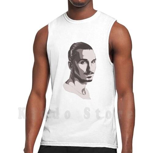 Zlatan Ibrahimovic Tank Tops Vest 100% Cotton Bestselling Trending Viral Ball Multiplate Minimalistic Vintage