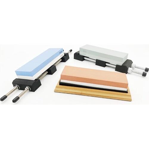 1 Pcs Diamond Knife Sharpener Sharpeing Stone Kinfe Stone Kitchen Tools Honing Blade Coarse Sharpen 400 1000 Grit Fixed base