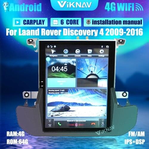 10.5inch Android Car auto radio multimedia stereo player For Land Rover Discovery 4 Car 2009-2016 GPS Navigation