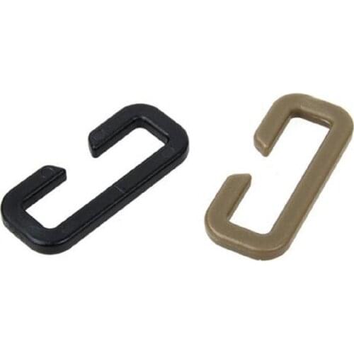 4Pcs Tactical Vest Buckle Type C Buckle 1 inch Ribbon Adjustment Button DuPont POM Material