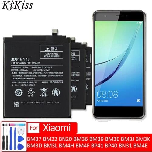 Battery for Xiaomi Xiao mi Pocophone F1 Max Mix 1 2 3 A2 A3 Redmi 5 Plus 5A 5S 5C 5X 6 6A 6X 7 8 Lite SE 9 9T Pro 5Plus BN44