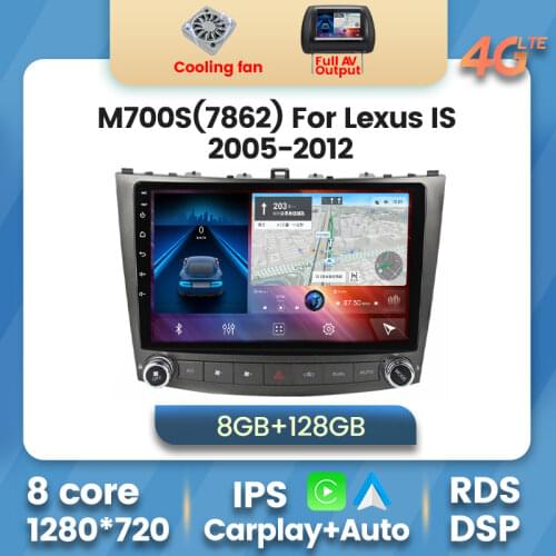 RAM 6G ROM 128G Android 10 Car Radio Multimedia Player for Lexus IS250 IS300 IS200 IS220 IS350 2005-2012 GPS Navigation Stereo