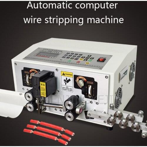 Automatic Multifunctional Computer Wire Stripping Machine Cable Cutting Line Equipment 220 V/450 W Intelligent Control System