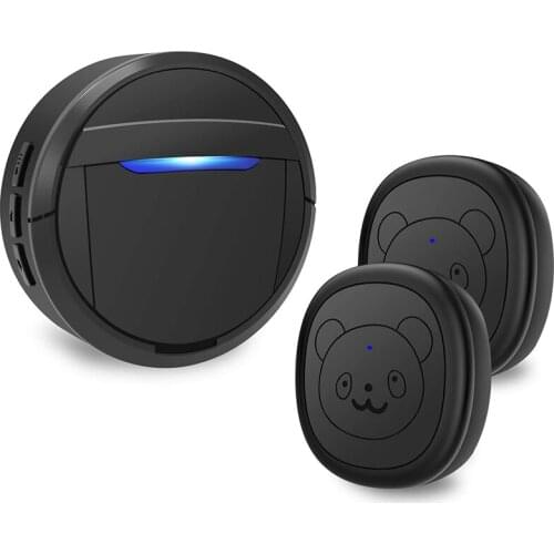 Wireless Communication Doorbell , Waterproof Smart Bell for Puppies with Super-Light Press Button, I doorbell