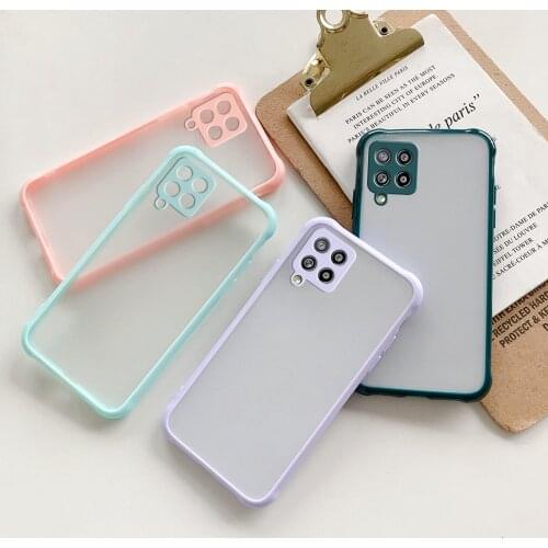 Samung A42 Case Hard PC Matte Soft TPU Bumper Camera Protect Case for Samsung Galaxy A42 A 42 5G SM-A426B 6.6'' Shockproof Coque