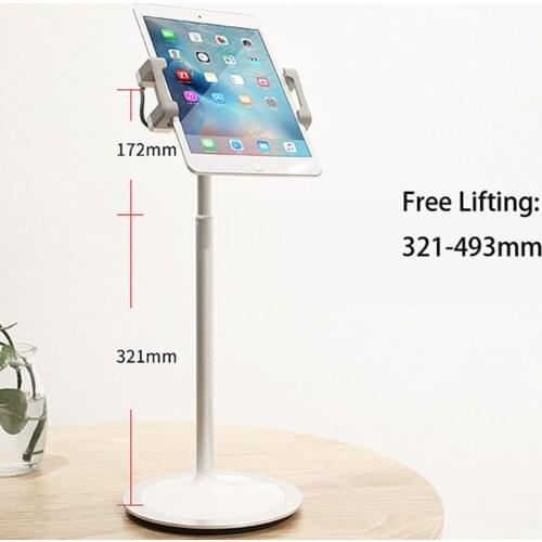 Aluminum Alloy Tablet Holder For iPhone X iPad Air Sansung Mobile Phone Adjustable Tablet Desktop Mount For iPad Pro Stand mount