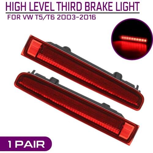 For VW T5 T6 for Transporter 2003-2016 1 Pair Car Additional High Brake Stop Light Third High Mount Warning Turn Signal LED Lamp