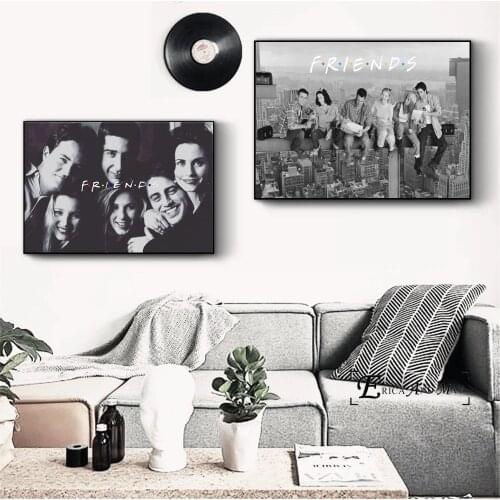 Friends TV Series Movie Art Canvas Art Print Painting Modern Wall Picture Home Decor Bedroom Decorative Posters No Frame Cuadros