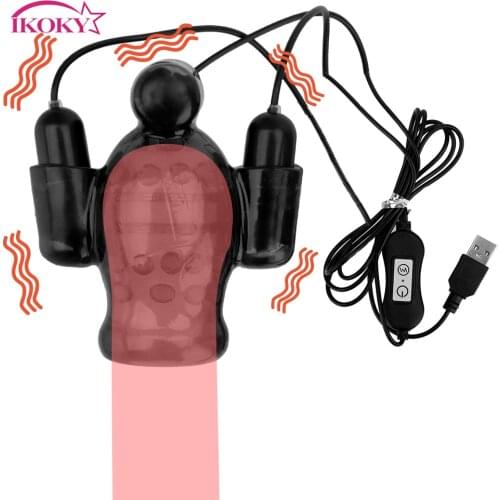 Glans Vibrators Male Masturbation Adult Sex Toy For Men Glans Trainer Male Delay Lasting Trainer Vibrators for men Penis Massage