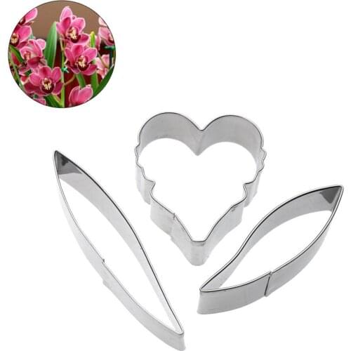 Baking Mold Tool Stainless Steel Clay Cutter Orchid Petal Shape Designer DIY Flower Suculentas Cutting Cutters Mould Tools