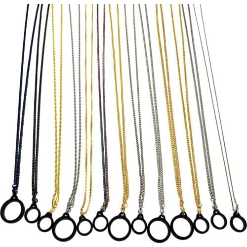 Metal Lanyard Cuba Snake Bone Chain Pod with Vape Band Ring for Relx alpha Uwell CALIBURN VINCI AVP RPM40 Yooz Zero Iqos Nord