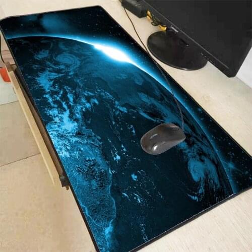 MRGBEST Moon Blue Space Large Lock Edge MousePads Computer Laptop Anime Mouse Mat Keyboards Rubber Gaming Mousepad Desk 2020