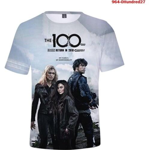 Men T Shirt Moive The 100 3d Tshirt Women Summer Hot Sale Short Sleeve Fashion Oversized Streetwear The 100 Movie Unisex Tops