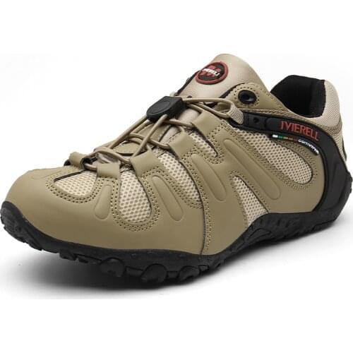 Outdoor Men Hiking Shoes Anti-Slip Trekking Sneakers Man Waterproof Breathable Tactical Combat Army Boots Desert Training Shoes