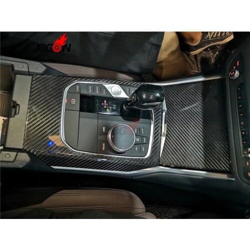 Dry Carbon Fiber Moldings Central Control Panel Trim Cover For BMW 3 Series G20 330i 330d 340i 2019 2020