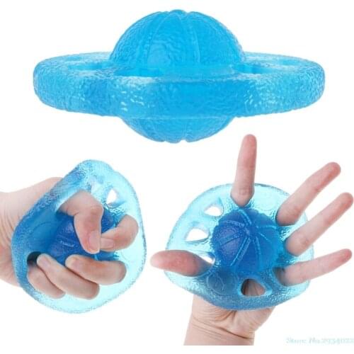 New Hot 8 Hole Hand Strengthener TPE Soft Elastic Finger Grip Exerciser Physical Therapy Drop Ship