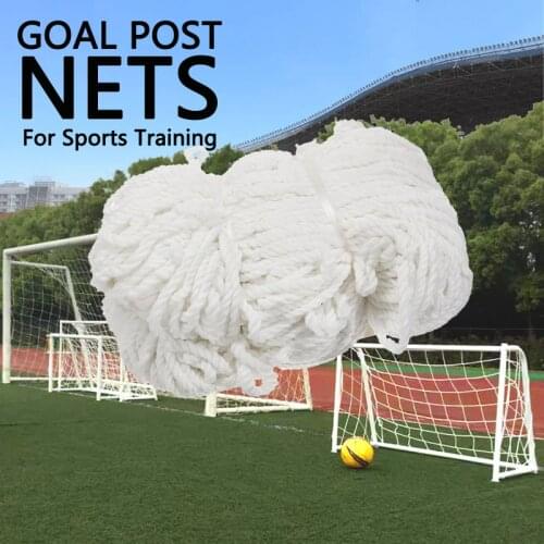 Soccer Ball Goal Net Football Nets Polypropylene Mesh for Gates Training Post Nets Full Size Nets only 4 S