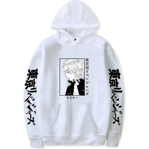 Autumn Hooded Tokyo Revengers Unisex Hoodies Men Women Hip Hop Streetwear Casual Boys Girls Anime Sweatshirts White Pullovers