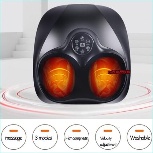 Airbag Heating Foot Massage Machine Electric Hot Compress Massage Feet,Unisex Home foot heating, vibration,timing,Multi mode
