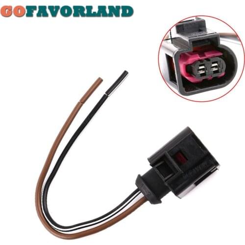 Engine Harness Motor Horn Plug Connector Wire 2 Pin 4D0971992 For VW Passat Golf Jetta For Audi A3 A4 A5 A6 Q7 TT For Skoda