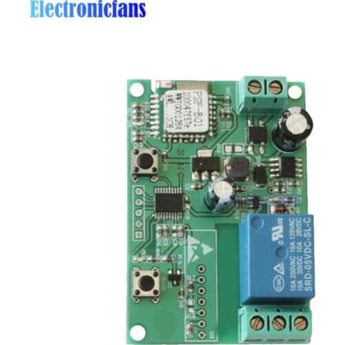 Single Wifi Remote Relay Module DC8-80V Power Supply Timed Access Control Switch Support Phone APP Smart Home