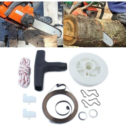 Recoil Pull Starter Spring Pulley Handle Grip Rope Kit for stIHL MS180 - MS250 PXPD