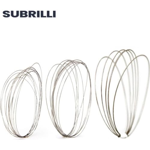 SUBRILLI 0.4mm/0.6mm/1.0mm Electroplated Superfine Diamond Cutting Wire for Glass Bottle Metal Stone Engraving Cutting Tool