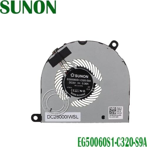 SUNON CPU COOLING FAN FOR DELL Latitude 5480 0G5JG4 CN-G5JG4 DC28000IWSL EG50060S1-C320-S9A DC5V 0.36A