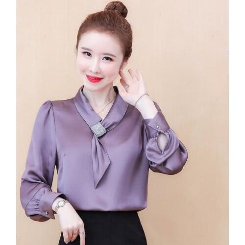 TaoYione Womens Satin Shirts