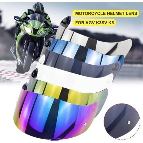 7 Colors Motorcycle Helmet Glasses Full Cover Off-Road Motorcycle Shield For AGV K3SV K5