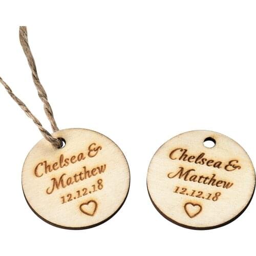 100pcs Personalized Engraved Love Round Circle Wooden Wedding Table Centerpieces Mr&Mrs Name Wood Decor Baby Baptism Logo