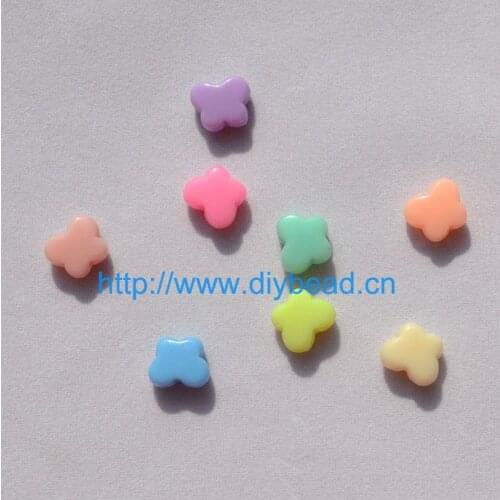 100PCS DIY fashion jewelry Accessory Cartoon Acrylic Cute Beads 10MM New Spring Mix Color Cartoon Butterflly Bracelet Department