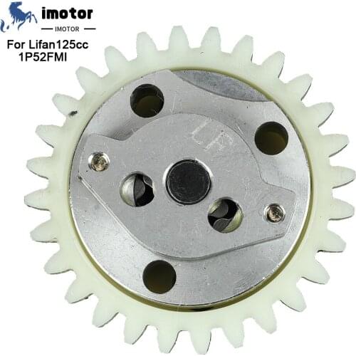 28 Tooth Motorcycle Oil Pump For Lifan 125cc 1P52FMI 125 52.4mm Bore Horizontal Engines Dirt Pit Bike Atv Quad Go Kart Parts